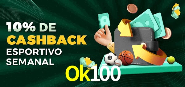 10% de bônus de cashback na Ok100